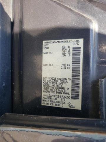 Photo 10 from auction – 2012 NISSAN ALTIMA BAS with VIN 1N4AL2AP3CC246620