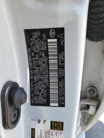 Photo 10 from auction – 2012 TOYOTA PRIUS with VIN JTDKN3DUXC5377581