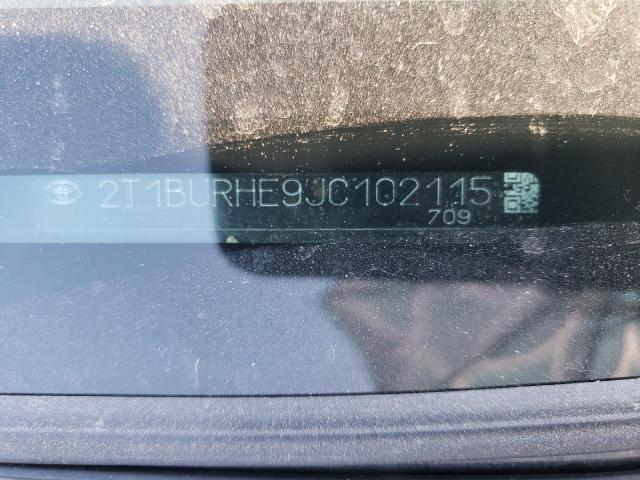 Photo 10 from auction – 2018 TOYOTA COROLLA L with VIN 2T1BURHE9JC102115
