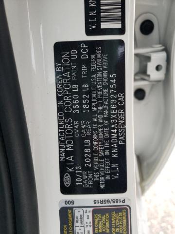 Photo 10 from auction – 2014 KIA RIO LX with VIN KNADM4A3XE6327545