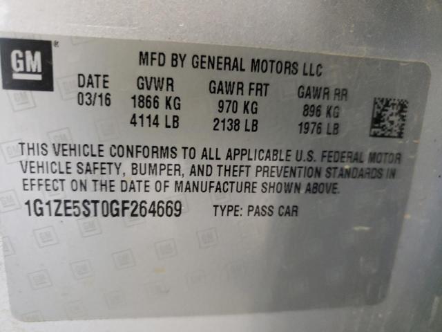 Photo 10 from auction – 2016 CHEVROLET MALIBU LT with VIN 1G1ZE5ST0GF264669
