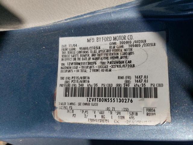 Photo 10 from auction – 2005 FORD MUSTANG with VIN 1ZVFT80N555130276
