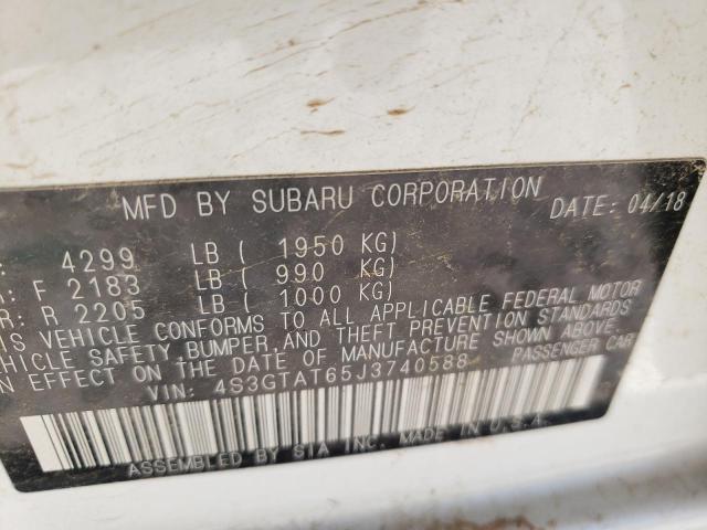 Photo 10 from auction – 2018 SUBARU IMPREZA LI with VIN 4S3GTAT65J3740588