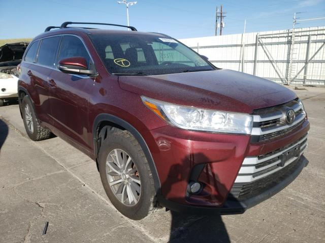 TOYOTA HIGHLANDER 2018 with VIN 5TDJZRFH2JS850772 - Photo from auction