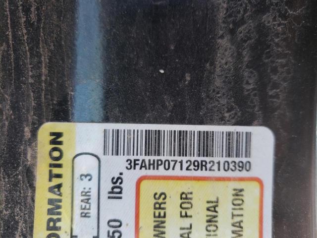 Photo 10 from auction – 2009 FORD FUSION SE with VIN 3FAHP07129R210390