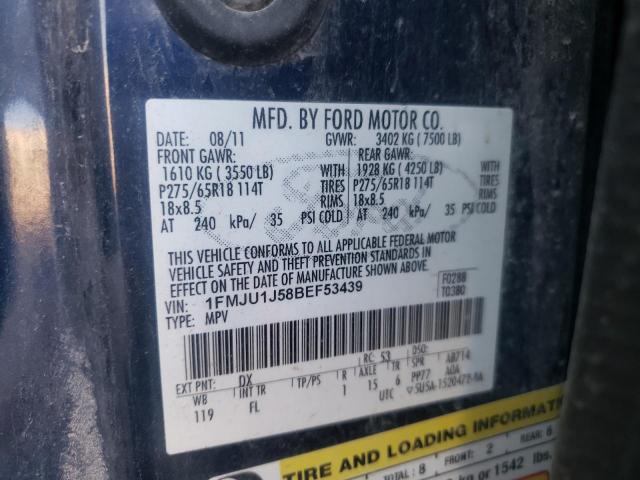 Photo 10 from auction – 2011 FORD EXPEDITION with VIN 1FMJU1J58BEF53439