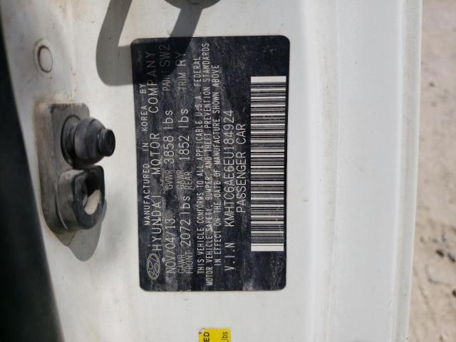 Photo 10 from auction – 2014 HYUNDAI VELOSTER T with VIN KMHTC6AE6EU184924
