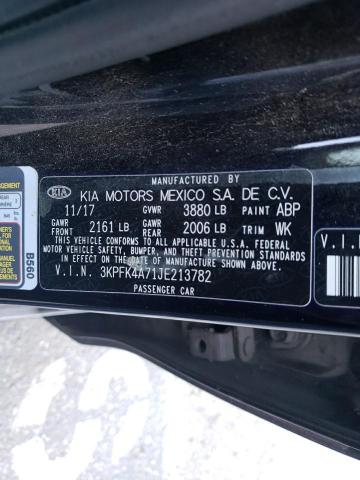 Photo 10 from auction – 2018 KIA FORTE LX with VIN 3KPFK4A71JE213782