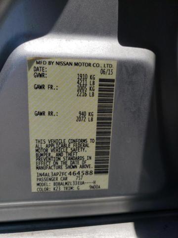 Photo 10 from auction – 2015 NISSAN ALTIMA 2.5 with VIN 1N4AL3AP2FC464588