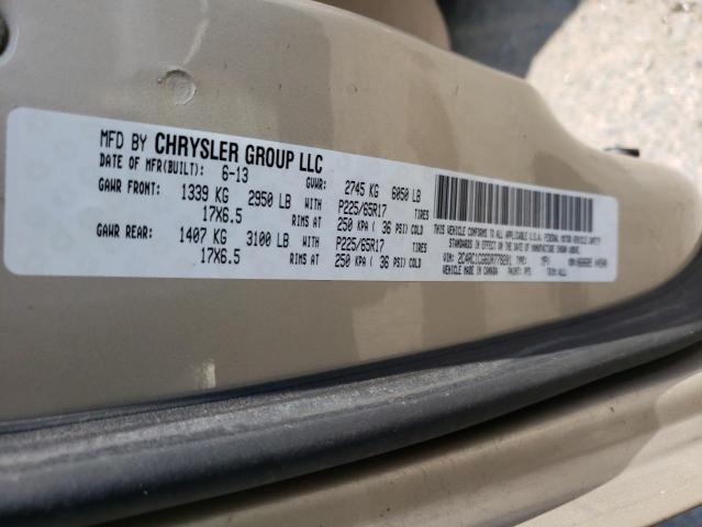 Photo 10 from auction – 2013 CHRYSLER TOWN & COU with VIN 2C4RC1CG6DR778201