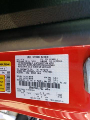 Photo 10 from auction – 2015 FORD MUSTANG with VIN 1FA6P8AM1F5315266