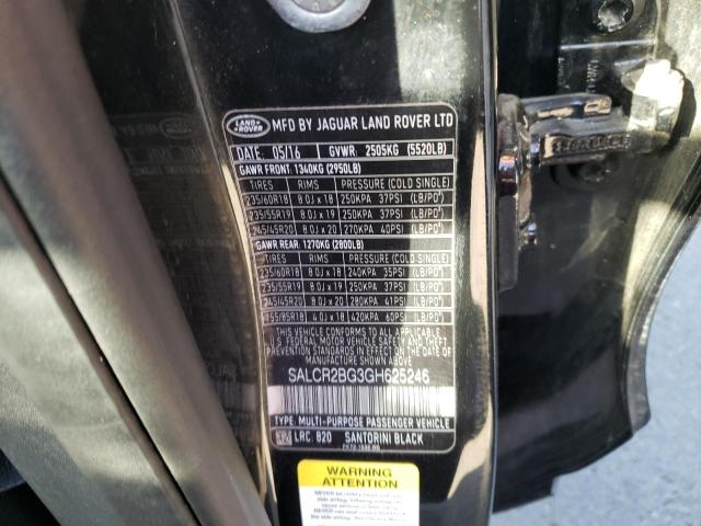 Photo 10 from auction – 2016 LAND ROVER DISCOVERY with VIN SALCR2BG3GH625246