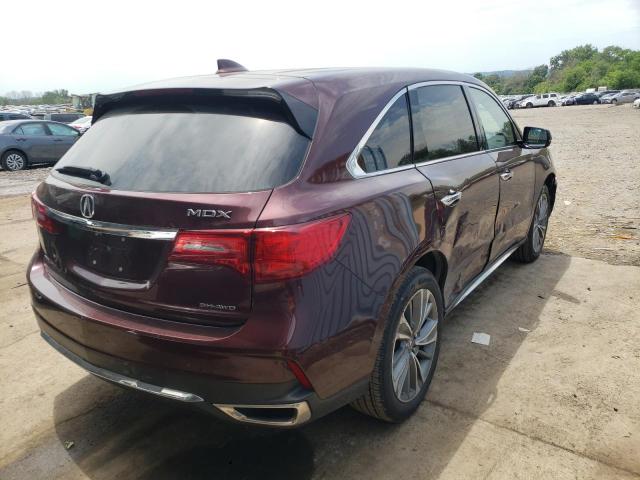 Photo 4 from auction – 2017 ACURA MDX TECHNO with VIN 5FRYD4H59HB005157