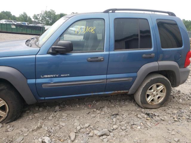 Photo 9 from auction – 2003 JEEP LIBERTY SP with VIN 1J4GL48K23W733309