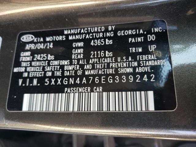 Photo 10 from auction – 2014 KIA OPTIMA EX with VIN 5XXGN4A76EG339242