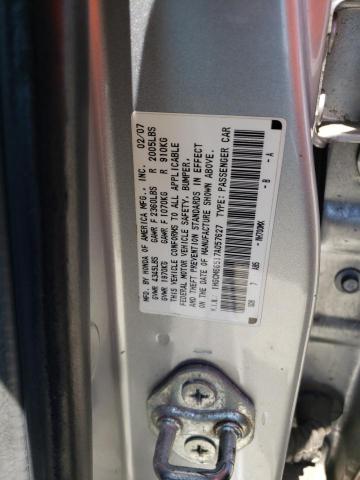 Photo 10 from auction – 2007 HONDA ACCORD EX with VIN 1HGCM66517A057627