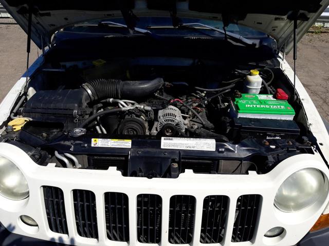 Photo 7 from auction – 2007 JEEP LIBERTY SP with VIN 1J4GL48K27W645365