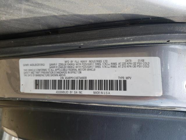 Photo 10 from auction – 2008 SUBARU OUTBACK 2. with VIN 4S4BP61CX87349939