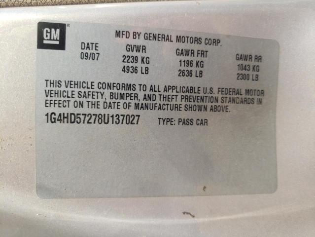Photo 10 from auction – 2008 BUICK LUCERNE CX with VIN 1G4HD57278U137027