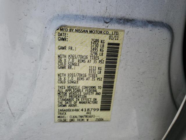 Photo 10 from auction – 2011 NISSAN FRONTIER S with VIN 1N6AD0ER4BC418799