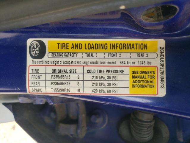 Photo 10 from auction – 2007 CHEVROLET EQUINOX LT with VIN 2CNDL63F276004513