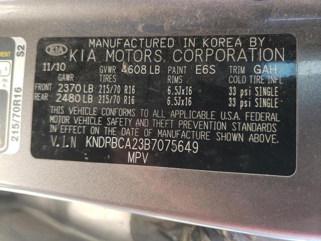 Photo 10 from auction – 2011 KIA SPORTAGE L with VIN KNDPBCA23B7075649