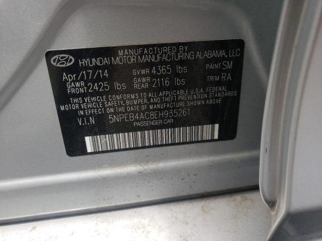 Photo 10 from auction – 2014 HYUNDAI SONATA GLS with VIN 5NPEB4AC8EH935261