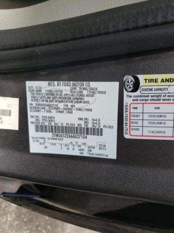 Photo 10 from auction – 2006 FORD FREESTAR S with VIN 2FMDA52266BA27104