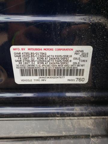 Foto 10 de la subasta – 2016 MITSUBISHI OUTLANDER con VIN JA4AZ3A30GZ047677
