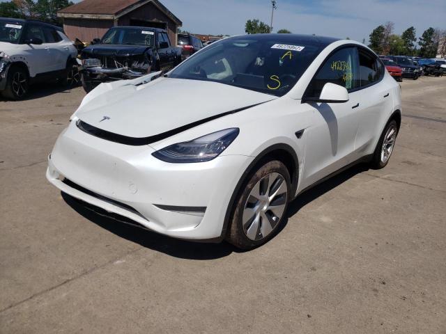 Photo 2 from auction – 2021 TESLA MODEL Y with VIN 5YJYGDEE4MF073163