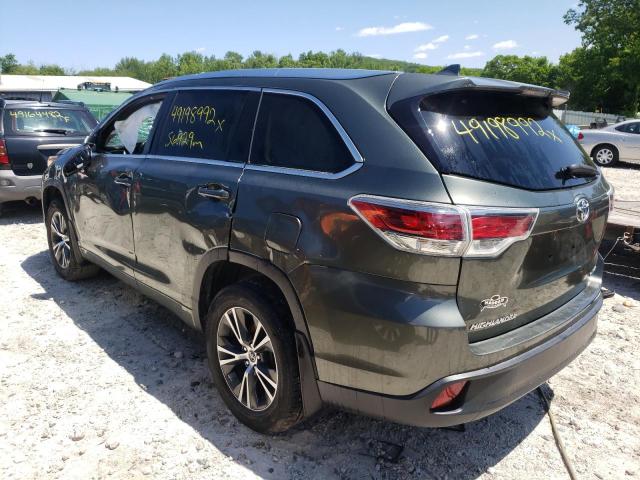 Photo 3 from auction – 2016 TOYOTA HIGHLANDER with VIN 5TDJKRFHXGS346225