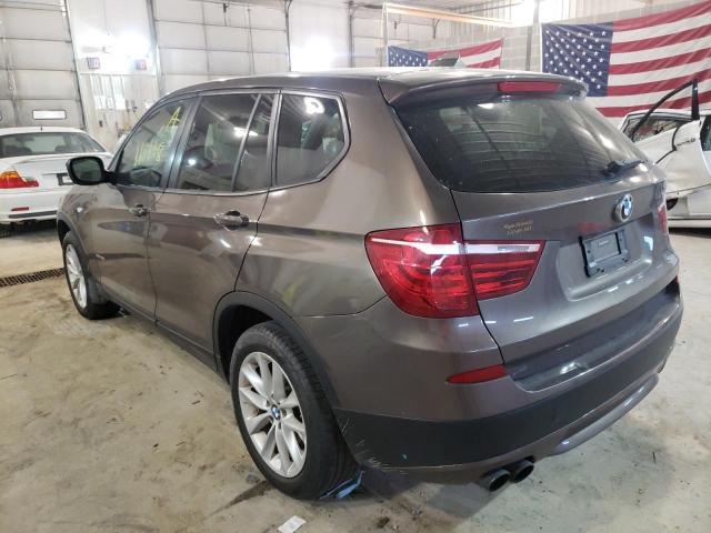Photo 3 from auction – 2013 BMW X3 XDRIVE2 with VIN 5UXWX9C54D0A08532