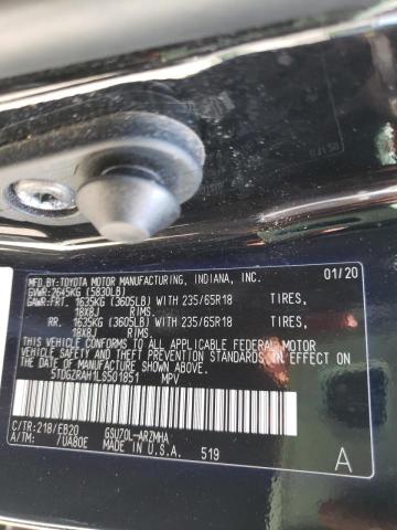 Photo 10 from auction – 2020 TOYOTA HIGHLANDER with VIN 5TDGZRAH1LS501851