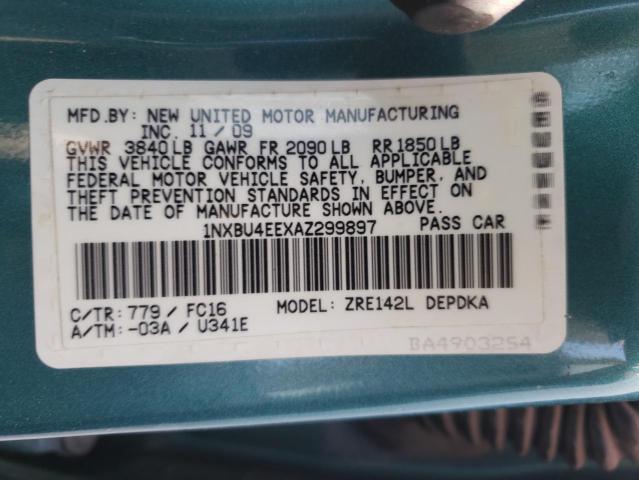 Photo 10 from auction – 2010 TOYOTA COROLLA with VIN 1NXBU4EEXAZ299897