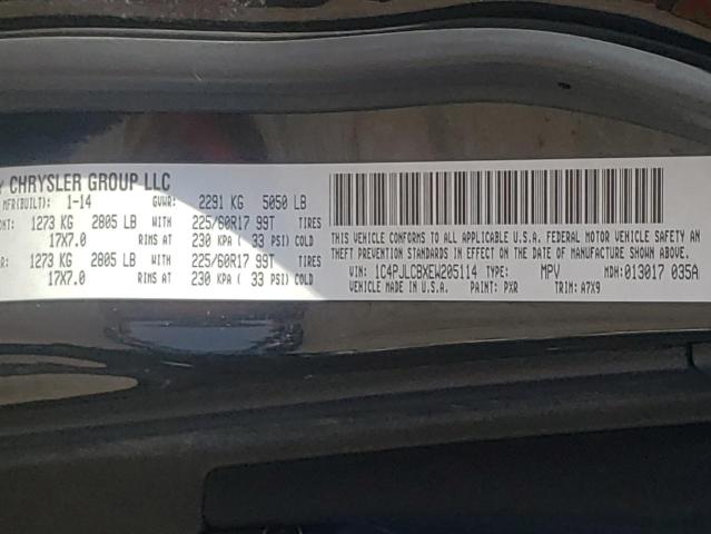 Photo 10 from auction – 2014 JEEP CHEROKEE L with VIN 1C4PJLCBXEW205114
