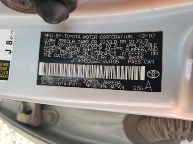 Foto 10 de la subasta – 2011 TOYOTA PRIUS con VIN JTDKN3DU6B0263105