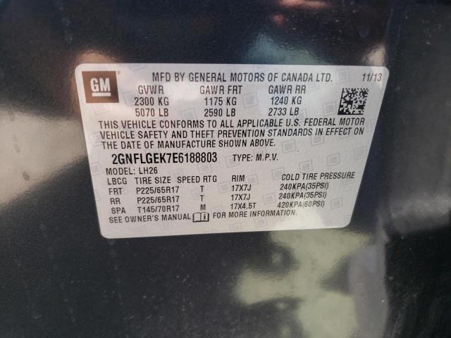 Photo 10 from auction – 2014 CHEVROLET EQUINOX LT with VIN 2GNFLGEK7E6188803