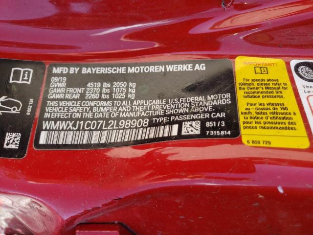 Photo 10 from auction – 2020 MINI COOPER S C with VIN WMWXJ1C07L2L98908