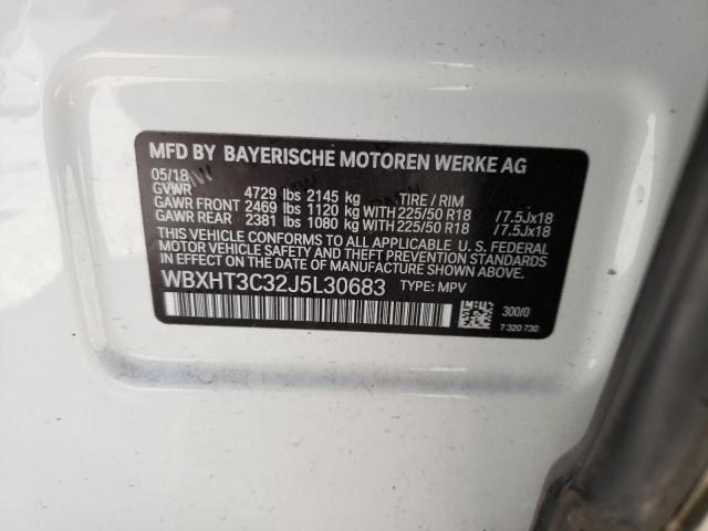 Photo 10 from auction – 2018 BMW X1 XDRIVE2 with VIN WBXHT3C32J5L30683