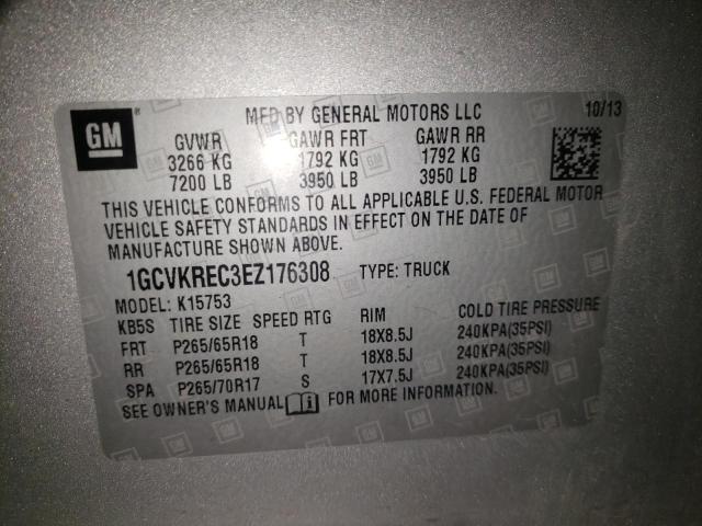 Photo 10 from auction – 2014 CHEVROLET SILVERADO with VIN 1GCVKREC3EZ176308