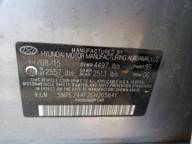 Photo 10 from auction – 2016 HYUNDAI SONATA SE with VIN 5NPE24AF2GH265641