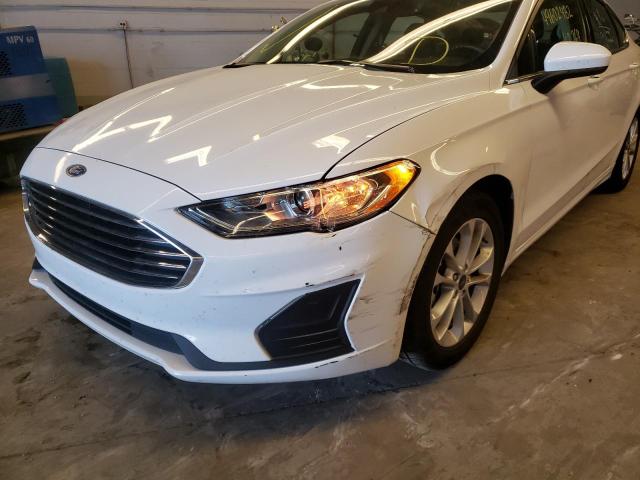 Photo 9 from auction – 2020 FORD FUSION SE with VIN 3FA6P0HD3LR150420