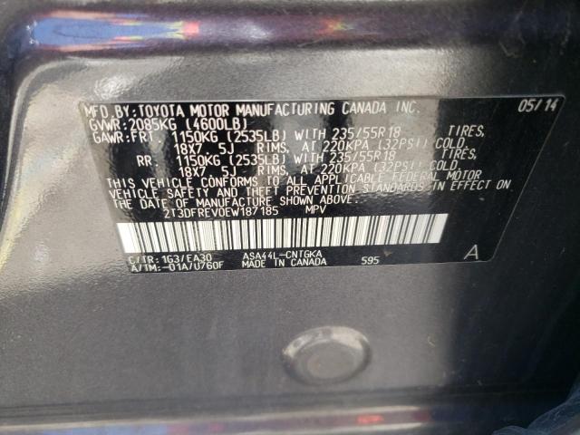 Zdjęcie 10 z aukcji – 2014 TOYOTA RAV4 LIMIT z VIN 2T3DFREV0EW187185