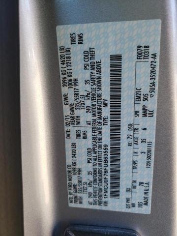 Photo 10 from auction – 2015 FORD ESCAPE S with VIN 1FMCU0F76FUB63559