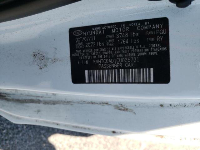Photo 10 from auction – 2012 HYUNDAI VELOSTER with VIN KMHTC6AD1CU035731