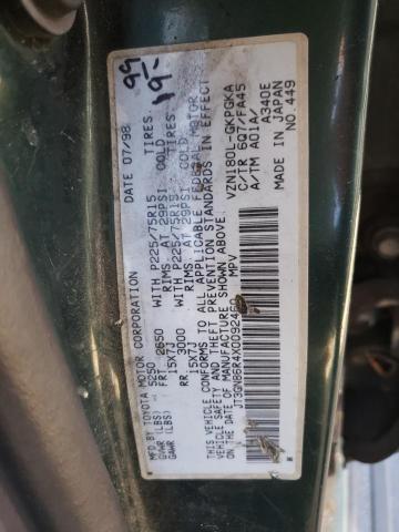 Photo 10 from auction – 1999 TOYOTA 4RUNNER SR with VIN JT3GN86R4X0092460
