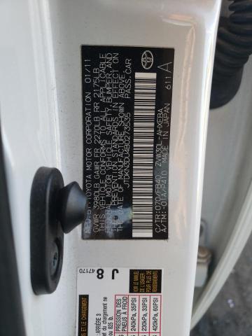 Photo 10 from auction – 2011 TOYOTA PRIUS with VIN JTDKN3DU4B0273535