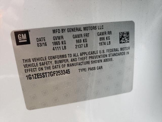 Photo 10 from auction – 2016 CHEVROLET MALIBU LT with VIN 1G1ZE5ST7GF253345
