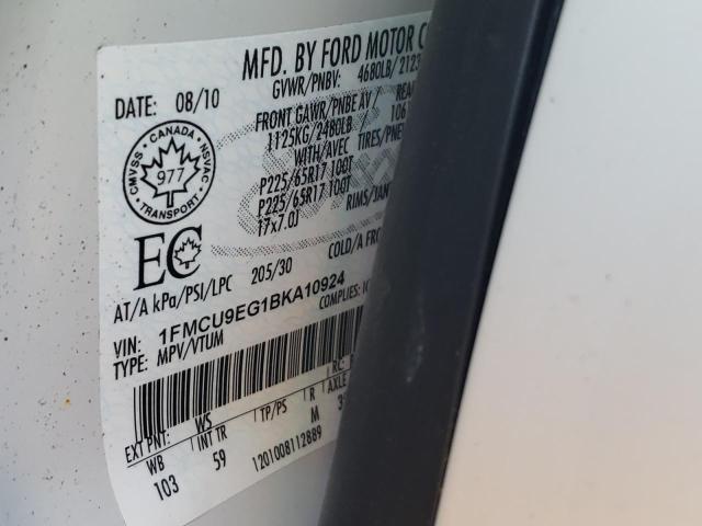 Photo 10 from auction – 2011 FORD ESCAPE LIM with VIN 1FMCU9EG1BKA10924