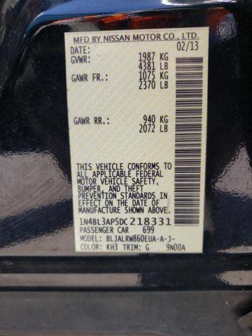 Photo 10 from auction – 2013 NISSAN ALTIMA 3.5 with VIN 1N4BL3AP5DC218331